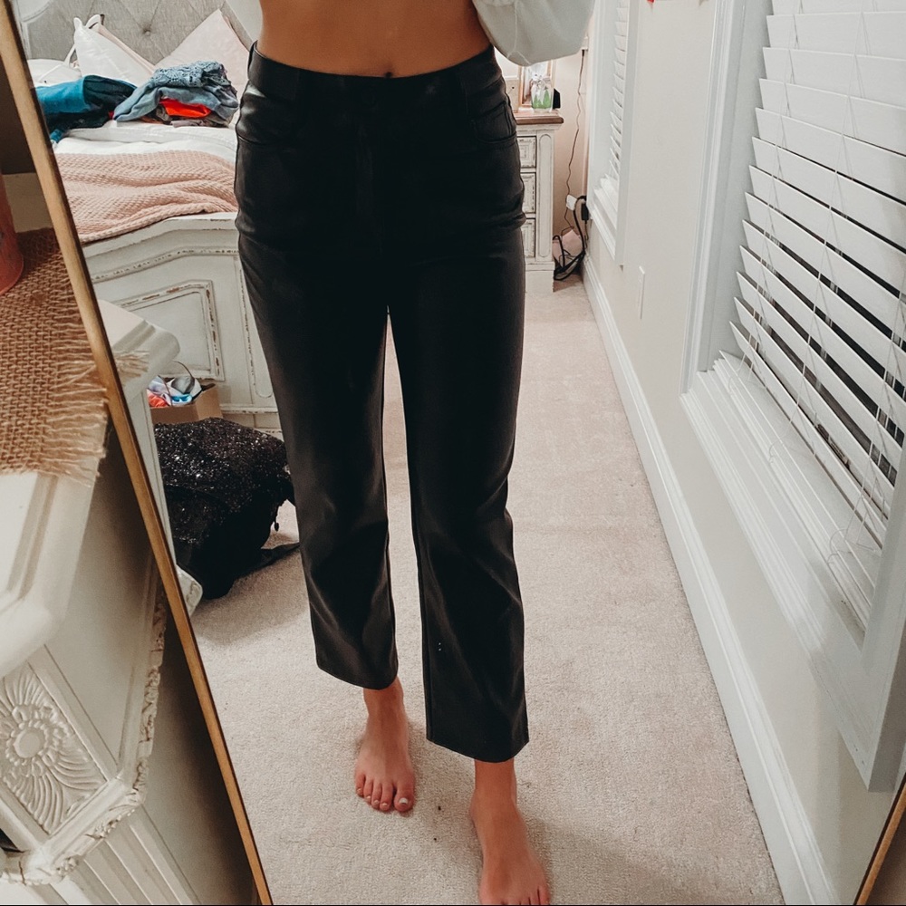Faux Leather Pants